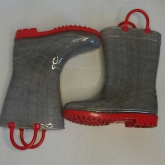 Koala Kid Boots Rain Galoshes Puddle Jumpers Hoppers Shoes Kids YOUTH Size 8 - Picture 10 of 11